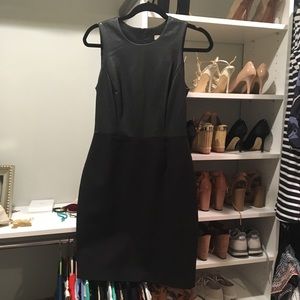 Faux leather dress
